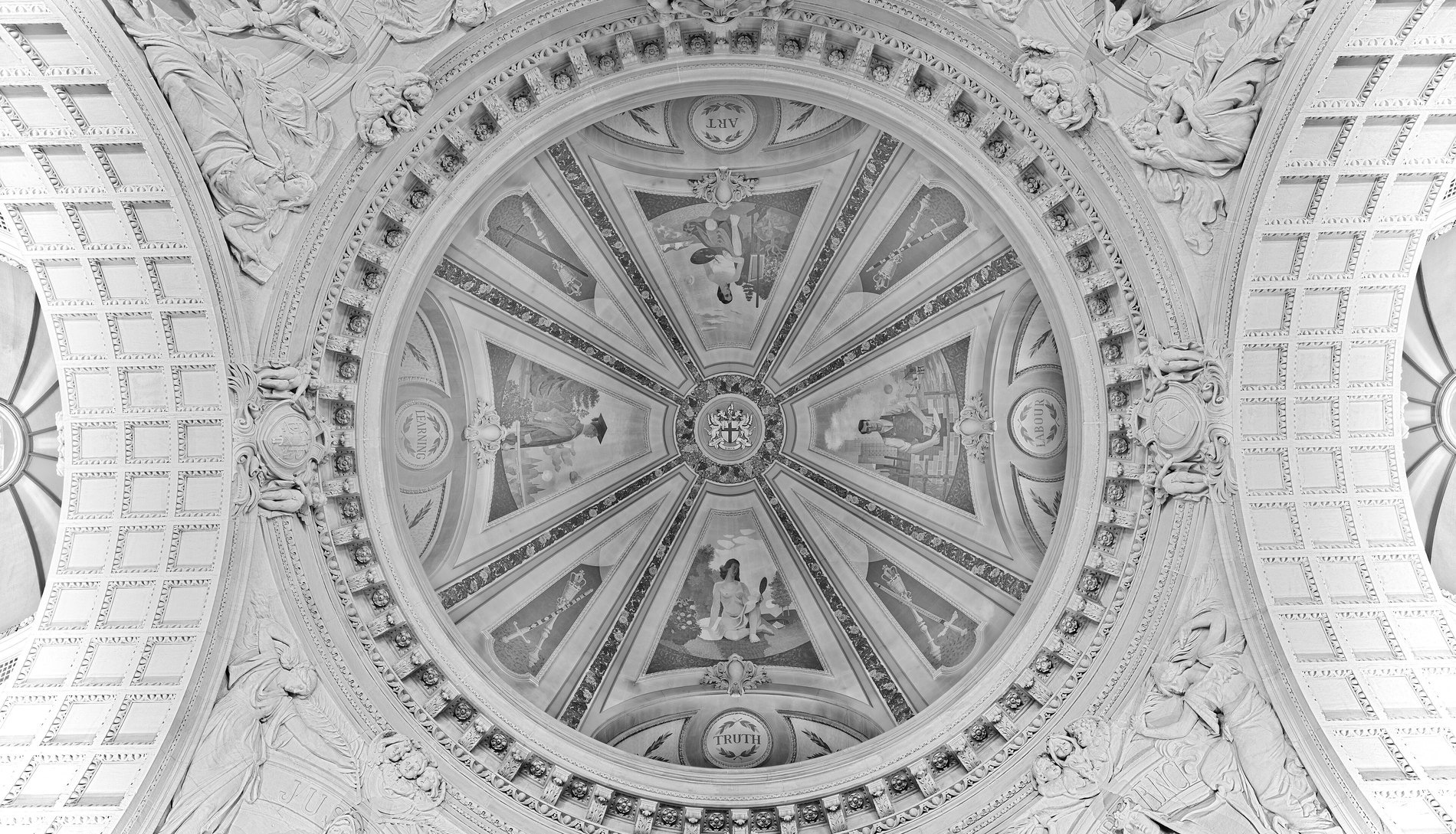 The dome above the Great Hall of the Central Criminal Court